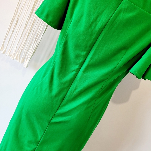 TEABERRY Emerald Green Off Shoulder Dress (s14)NWT - Picture 9 of 14